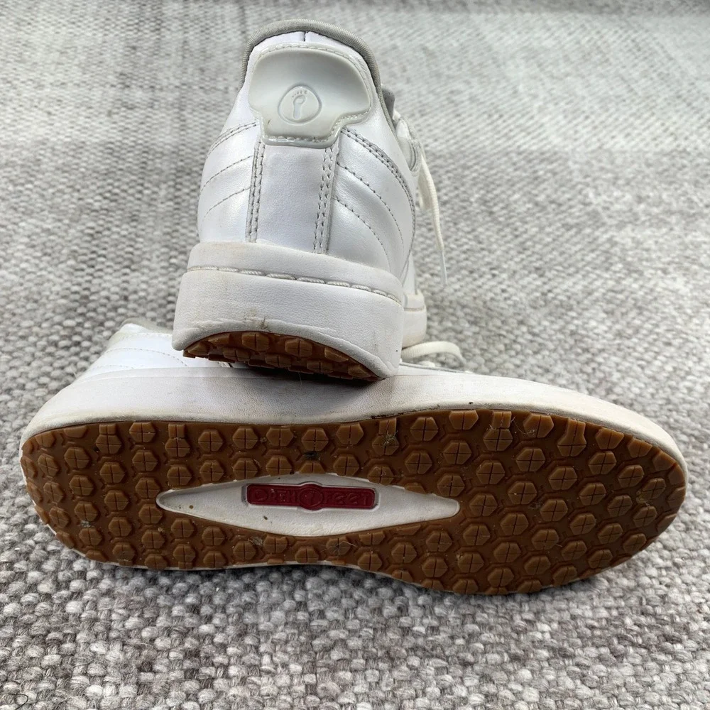 Orthofeet 81104 Sneakers Womens 8.5 D White Leather Wide Orthopedic Walking
